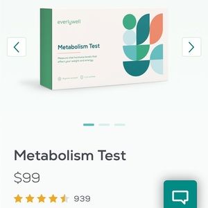Everly Well at Home Metabolism Test. Unopened.